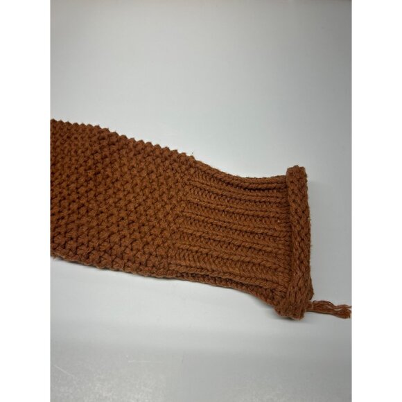 She + Sky Large Womens Rust Knit Turtleneck Sweater Large - Picture 9 of 11